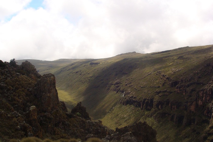 climbing Mount Kenya in Kenya,